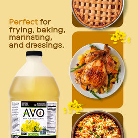 AVO Organic Canola Oil bulk packaging—preservative-free.
