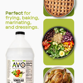 AVO white vinegar cleaning multipurpose used for kitchen surfaces and laundry.