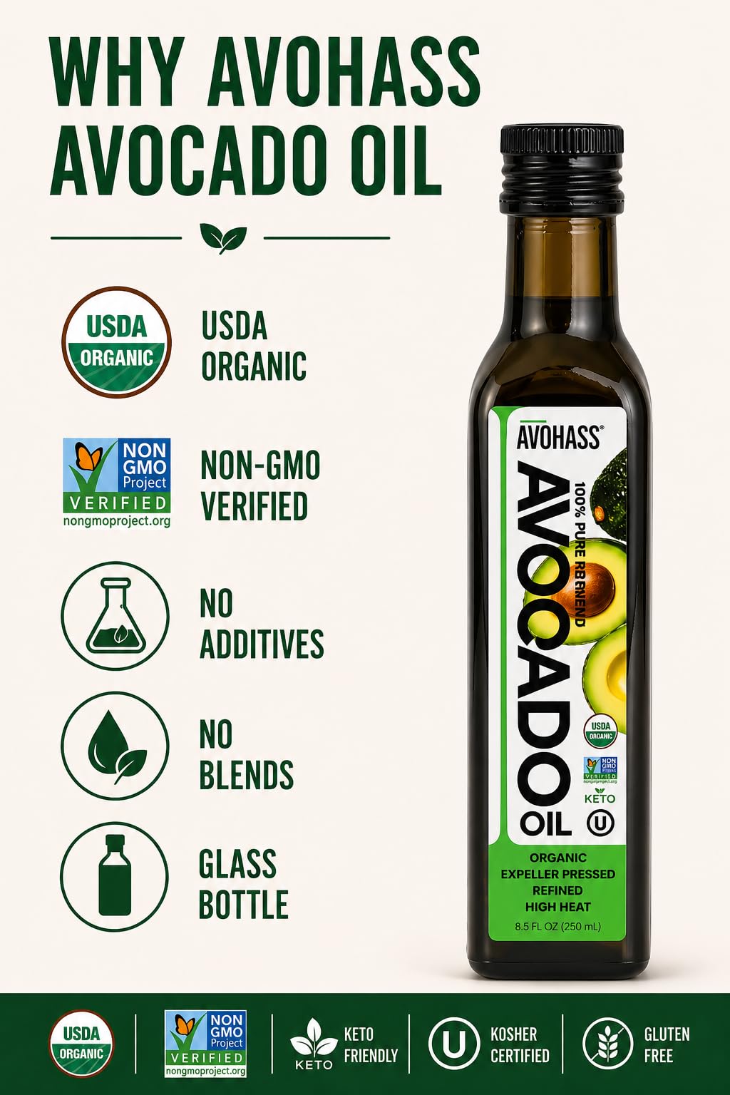 Avohass oil in skillet delivers light sauté with bold flavor.