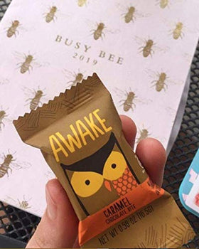 AWAKE Caffeinated Chocolate Bites dark chocolate mint for focus