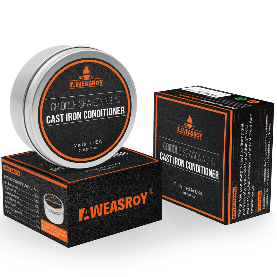 AWEASROY griddle seasoning bottle pour for easy, even coating