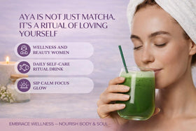AYA Matcha marine collagen supports a modern daily wellness routine.