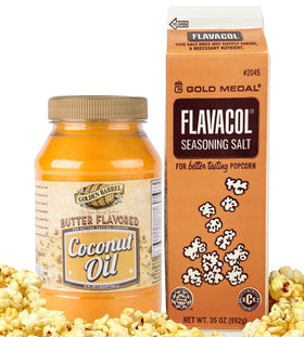 AYD Goods butter-flavored coconut oil 32oz bottle for rich popcorn