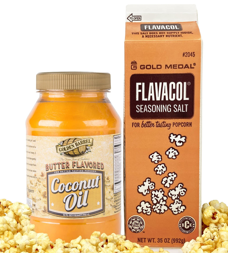 AYD Goods butter-flavored coconut oil 32oz bottle for rich popcorn