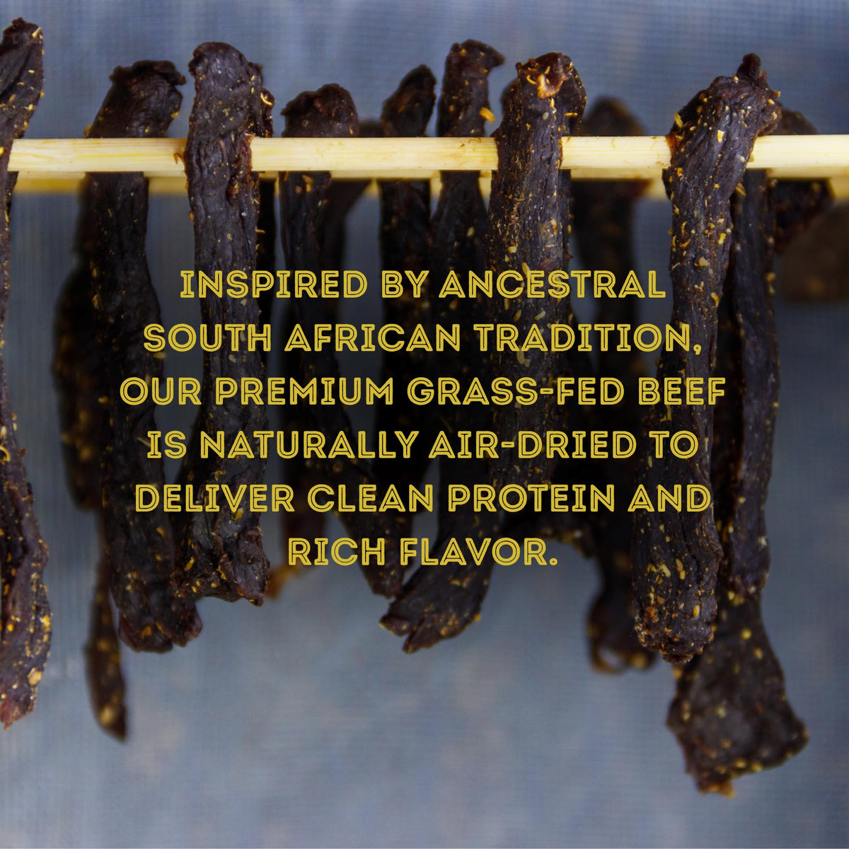 Ayoba Beef Sticks Traditional individually wrapped for convenient on-the-go snacking.