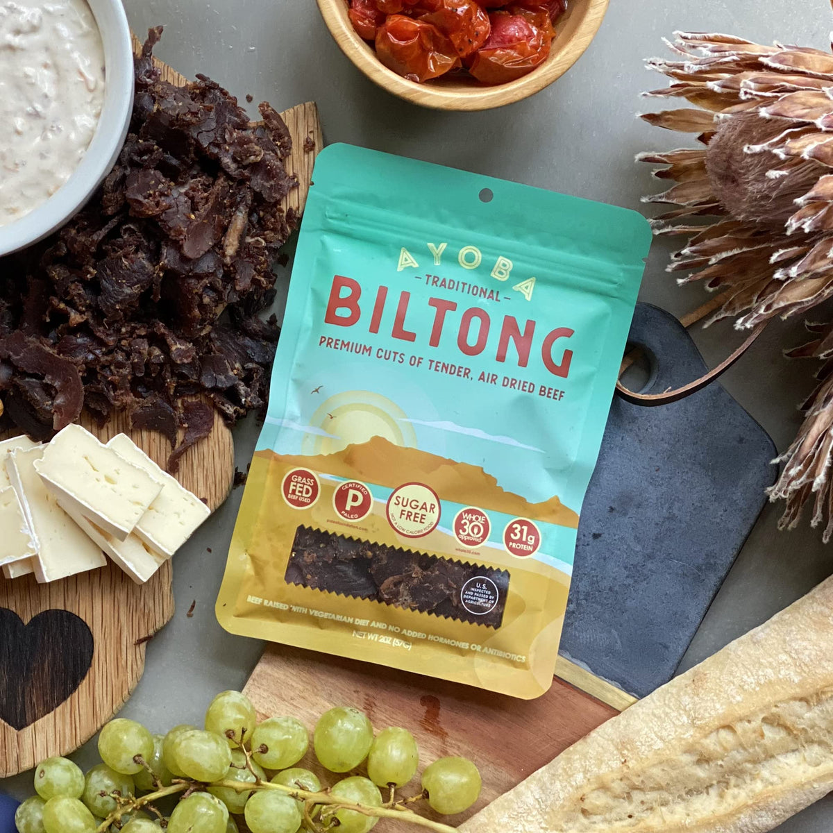 Ayoba biltong slices on-the-go pouch for travel-friendly nutrition