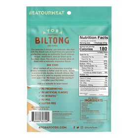 Ayoba keto-friendly gluten-free biltong for clean eating