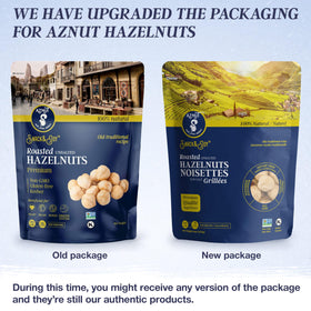 AZNUT hazelnuts in a handful for on-the-go snacking