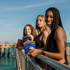 AZNUT hazelnuts nutrition label, non-GMO and gluten-free snacking option.
