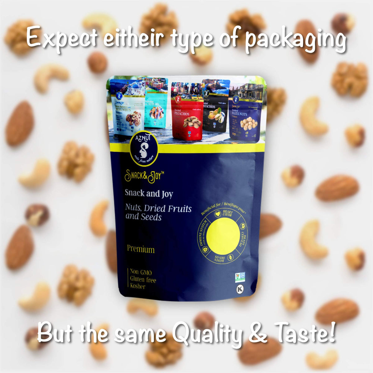 AZNUT kosher certified hazelnuts for versatile cooking.