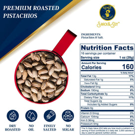 AZNUT resealable bag keeps pistachios fresh between snacking sessions.