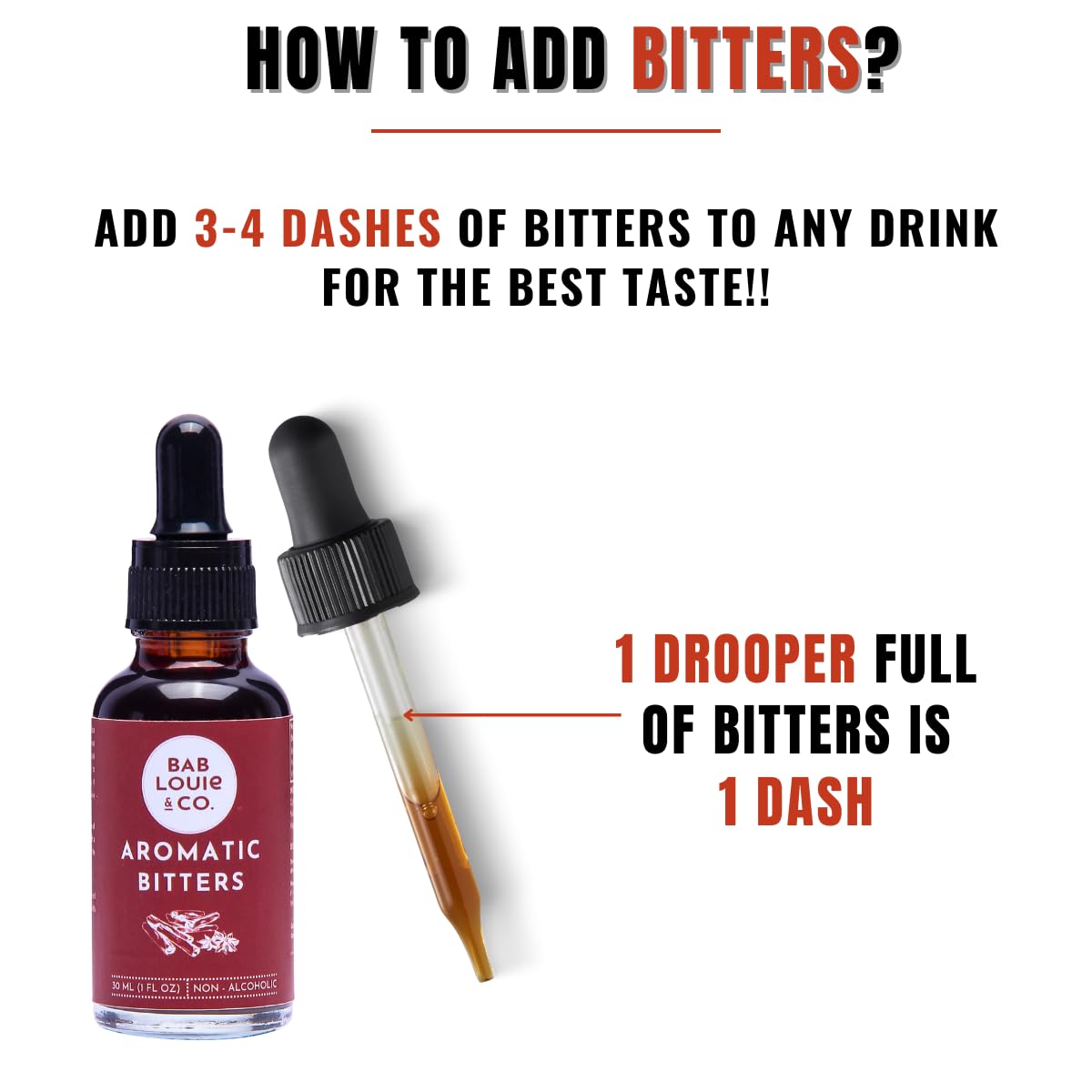 Non-alcoholic mocktails enhanced by Bab Louie & Co. bitters for elevating drinks.