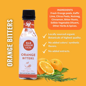 Old Fashioned glass with Orange Bitters enhancing flavor.