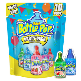Baby Bottle Pop strawberry lollipop with dipping powder for fun party treats