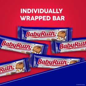 Individually wrapped Baby Ruth bars for vending, gifting, or sharing.