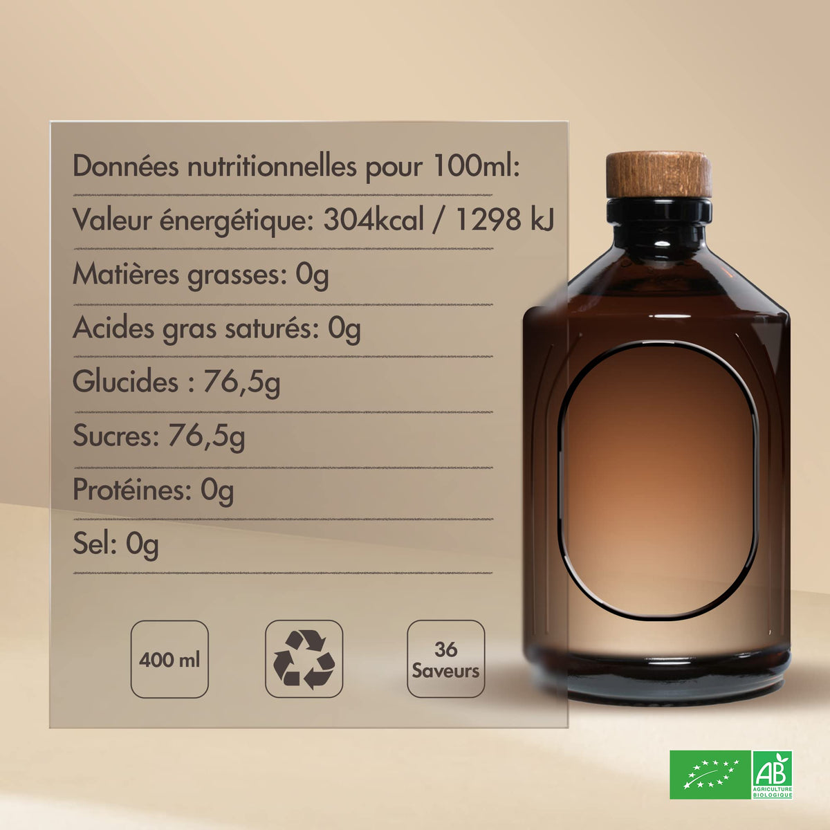 Close-up of organic ingredients and label, highlighting clean, certified quality.