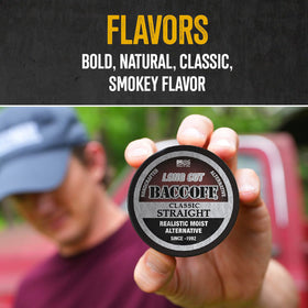BACC OFF packaging image shows familiar pack ready to share or enjoy on the go.
