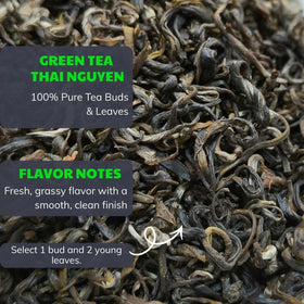 BACH TRA brewed tea reveals a warm amber hue and clean finish.