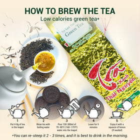 BACH TRA green tea complements morning routines with gentle energy.