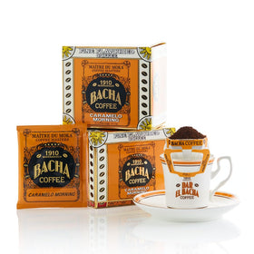Bacha Coffee Caramelo Morning gift box with premium Arabica for a refined morning ritual.