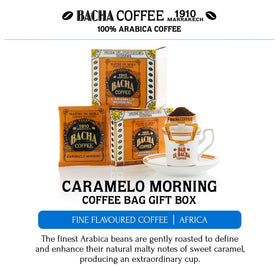Bacha Coffee Caramelo Morning sachets pack enables on-the-go convenience.