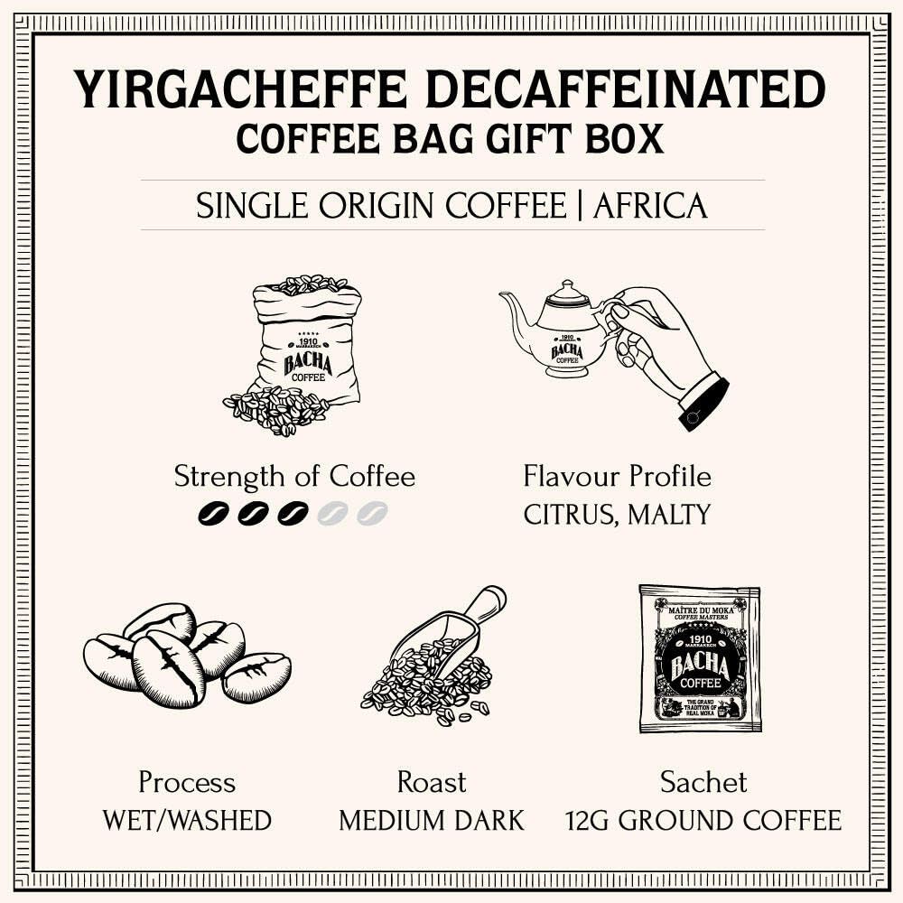 Bacha Coffee Yirgacheffe Decaf pour shows effortless extraction and a clean, satisfying cup.