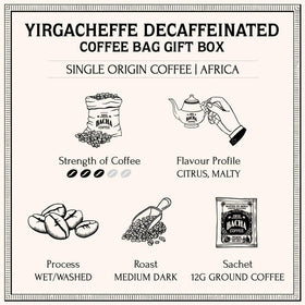 Bacha Coffee Yirgacheffe Decaf pour shows effortless extraction and a clean, satisfying cup.