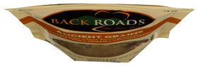 BACK ROADS granola ingredients reveal organic ancient grains.
