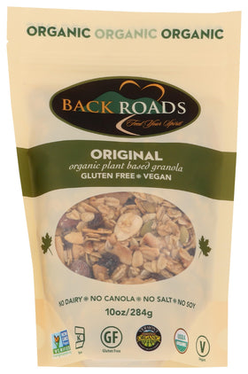 BACK ROADS Organic Original Granola in a bowl for a quick breakfast.
