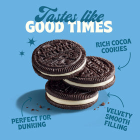 Close-up of Back to Nature Classic Creme Cookies with creamy filling.