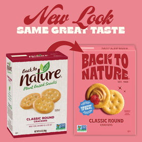 Back to Nature round crackers on a charcuterie board, kosher and wholesome.