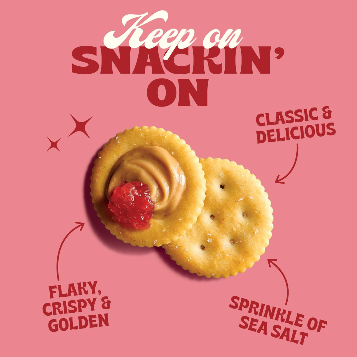 Back to Nature Round Crackers with whole grain look ideal for dipping.