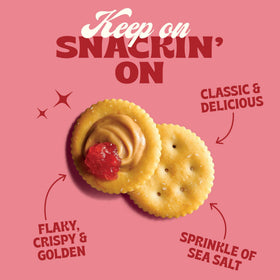Back to Nature Round Crackers with whole grain look ideal for dipping.