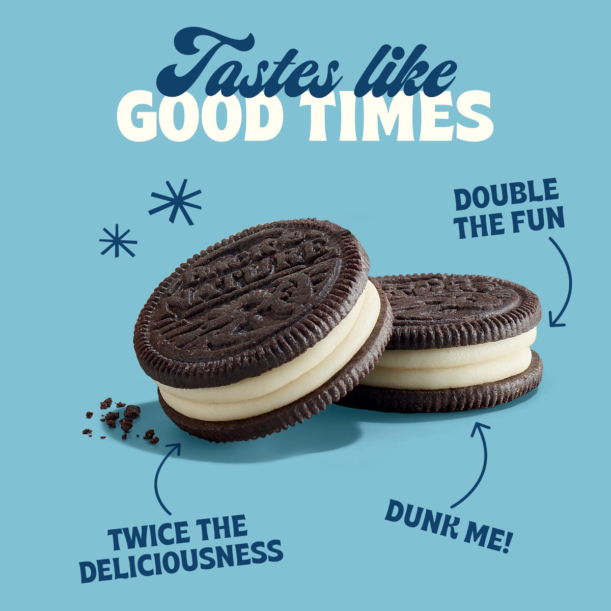 Back to Nature Double Creme closeup highlights rich cream and cocoa crunch.