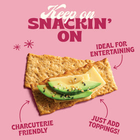 Back To Nature crackers in a serving bowl with dips for easy entertaining.