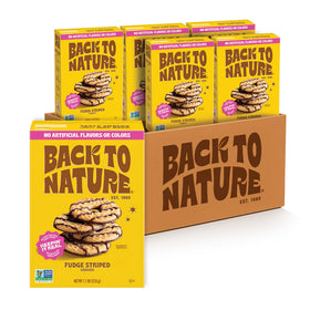 Back to Nature Fudge Striped Cookies pack for wholesome snacking anytime