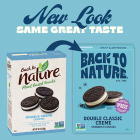 Back to Nature Packaged in sustainable materials for responsible snacking.