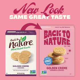 Back to Nature Golden Creme uses wheat flour for familiar crunch.