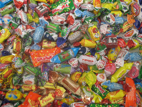 Back To USSR Candy Mix fudge taffy chewy textures, great for nostalgic snacking.