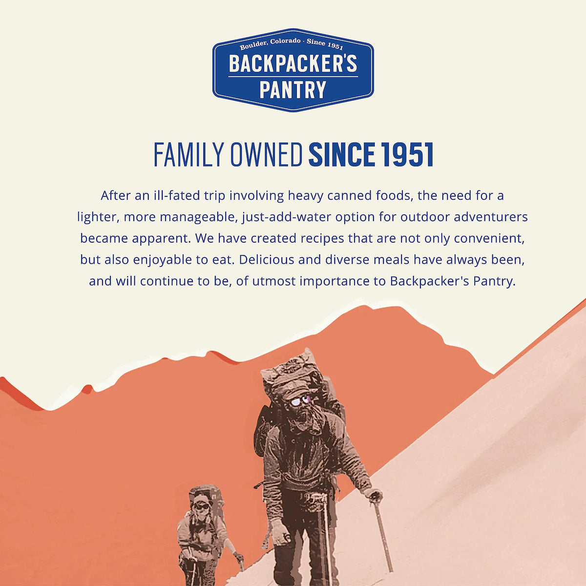 Backpacker's Pantry granola serving ready-to-eat for quick trail meals.