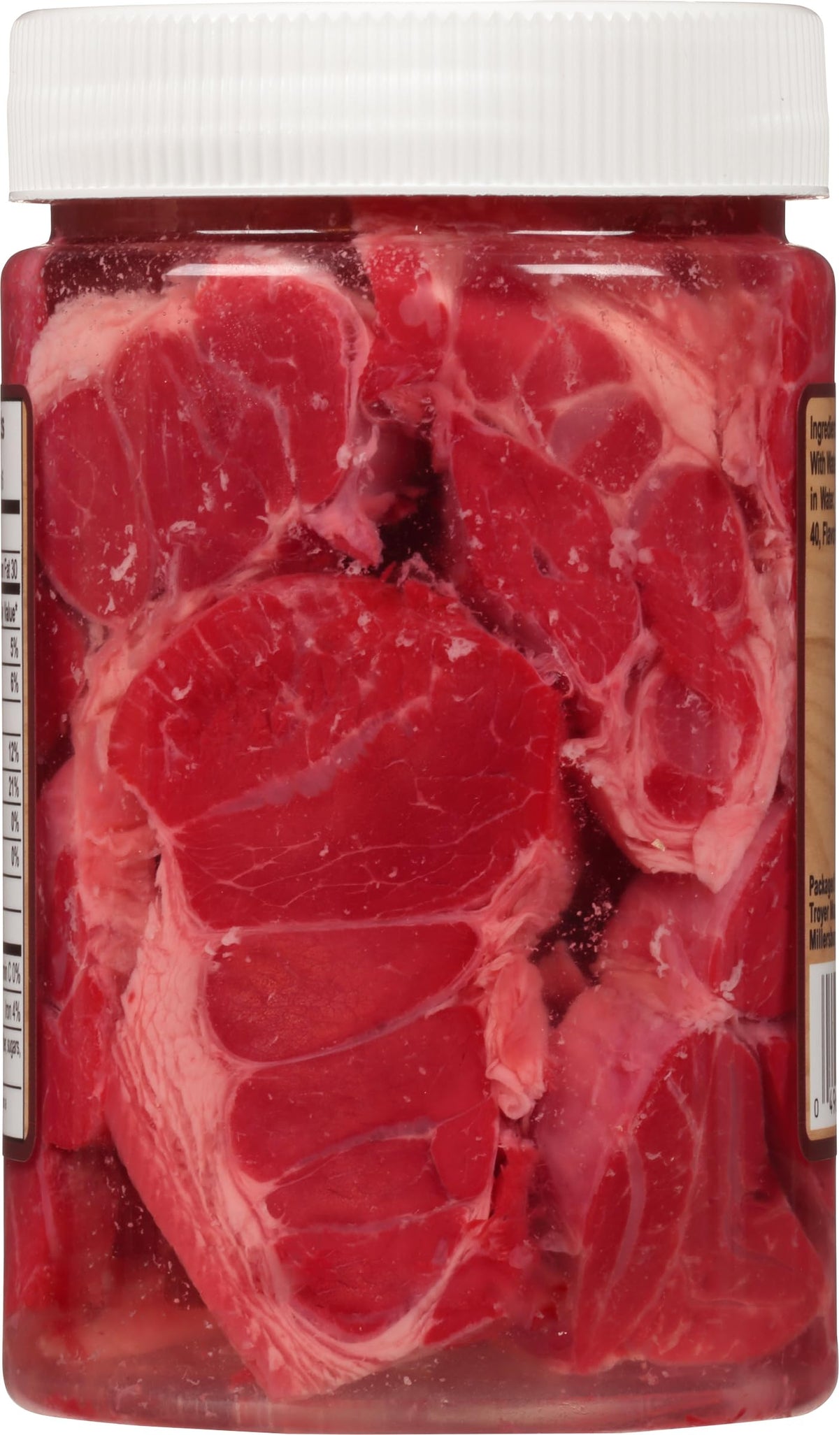 Backroad Country pork hocks jar ingredients label showing simple pickled preparation.