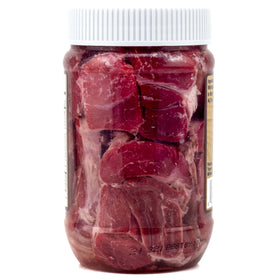 Backroad Country pork hocks jar serving suggestion with beans and greens.