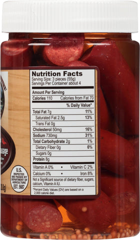 Backroad Country Red Hot Polish Sausage on toast delivers snackable heat and savor