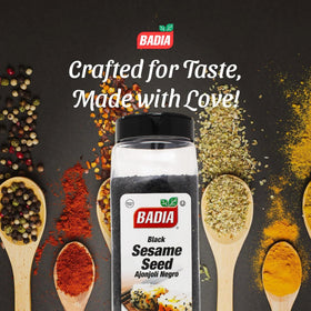 Badia black sesame seed on sushi rolls for authentic flavor