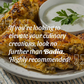 Badia cayenne spice in sauce provides depth and brightness for recipes.