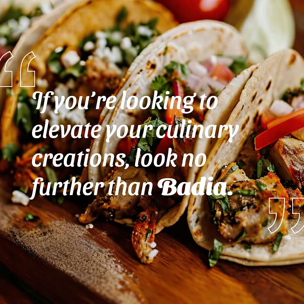 Badia chili powder tacos scene illustrates warm, savory kick for Tex-Mex favorites.