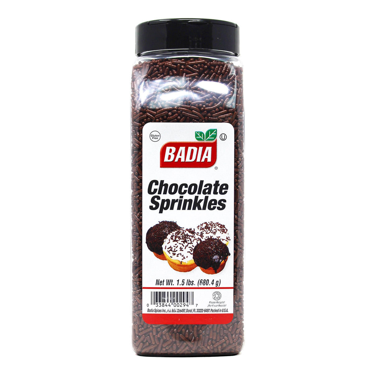Badia chocolate sprinkles on cupcakes for a festive finish