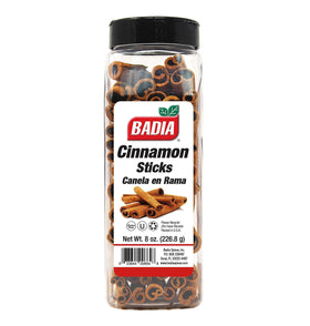 Badia cinnamon sticks 8 oz bundle for warm desserts and spiced beverages.