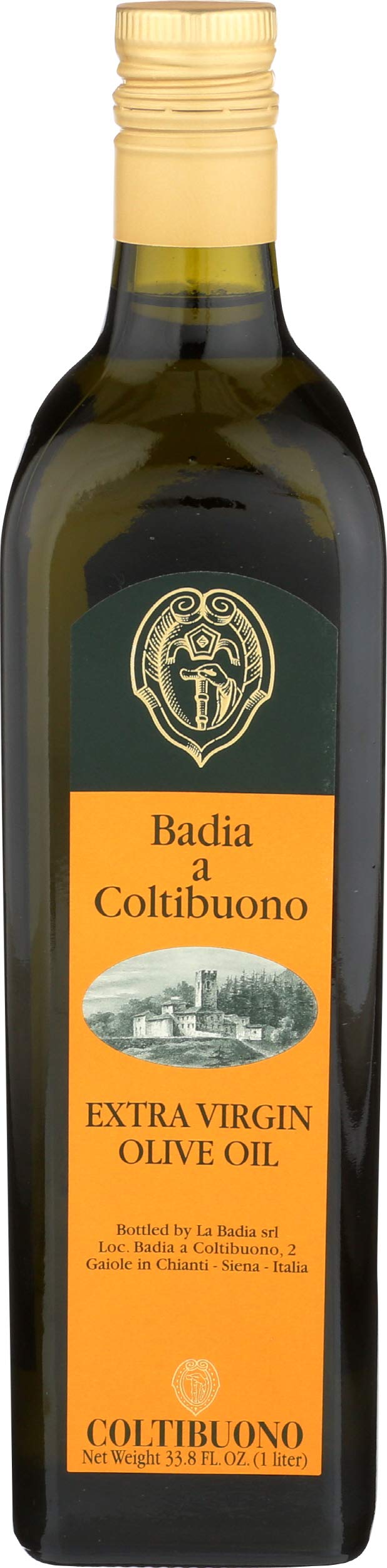 Badia a Coltibuono olive oil bottle highlighting premium Italian flavor for cooking