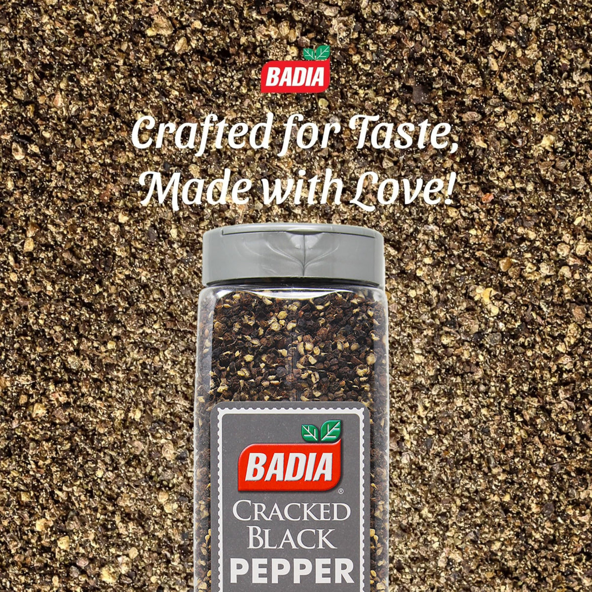 Roasted vegetables with Badia cracked black pepper for crunch